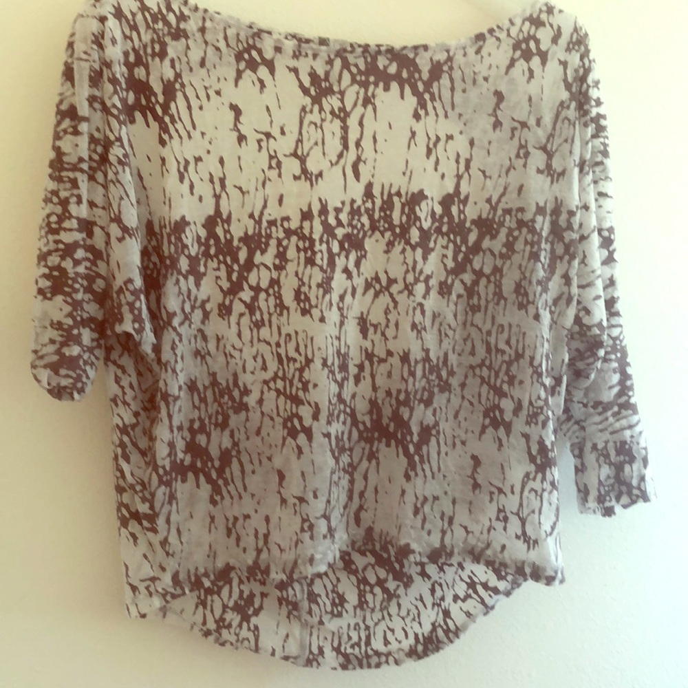 BKE S open back crop top sheer